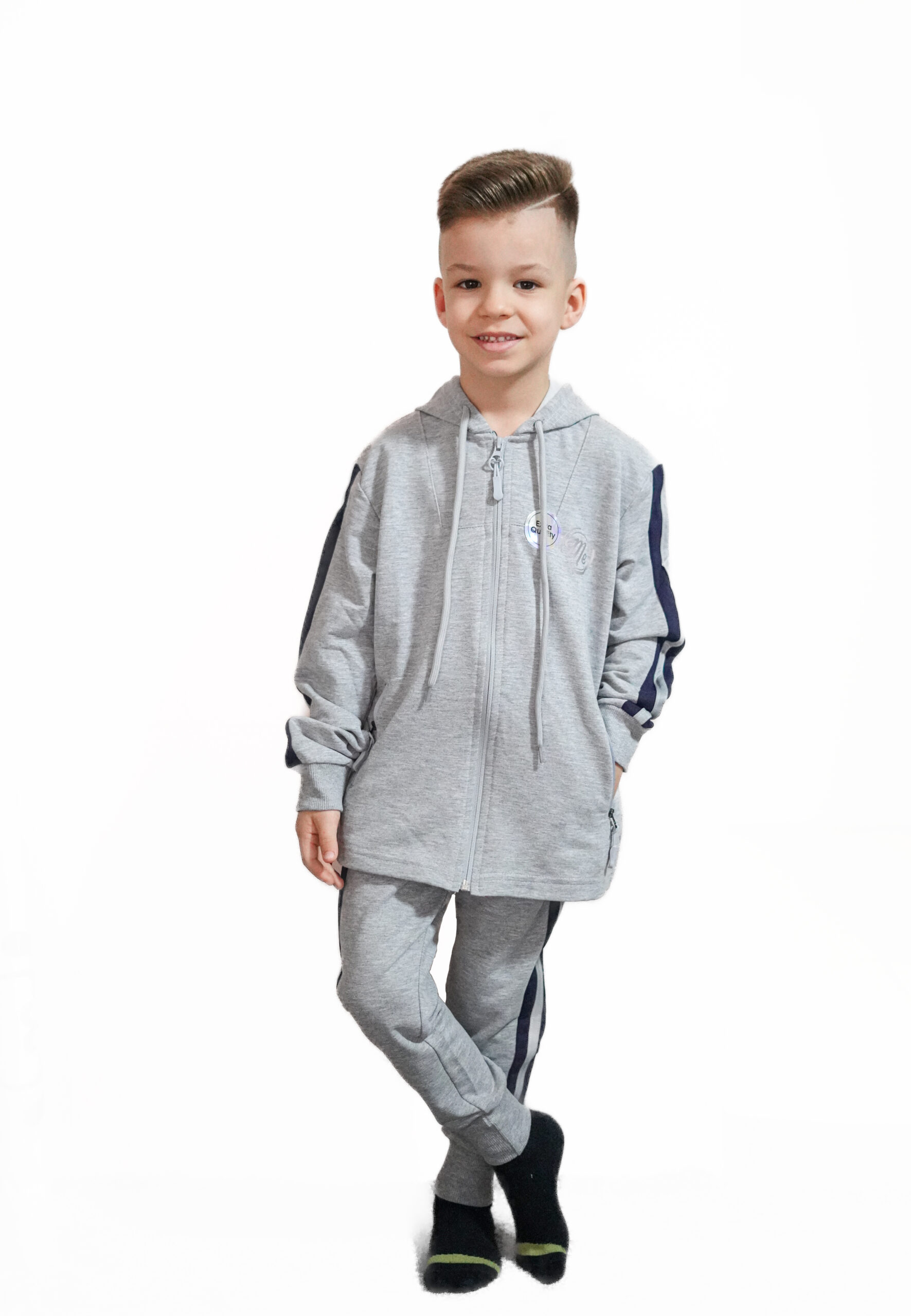 Trening băiat, gri, 6-9 ani